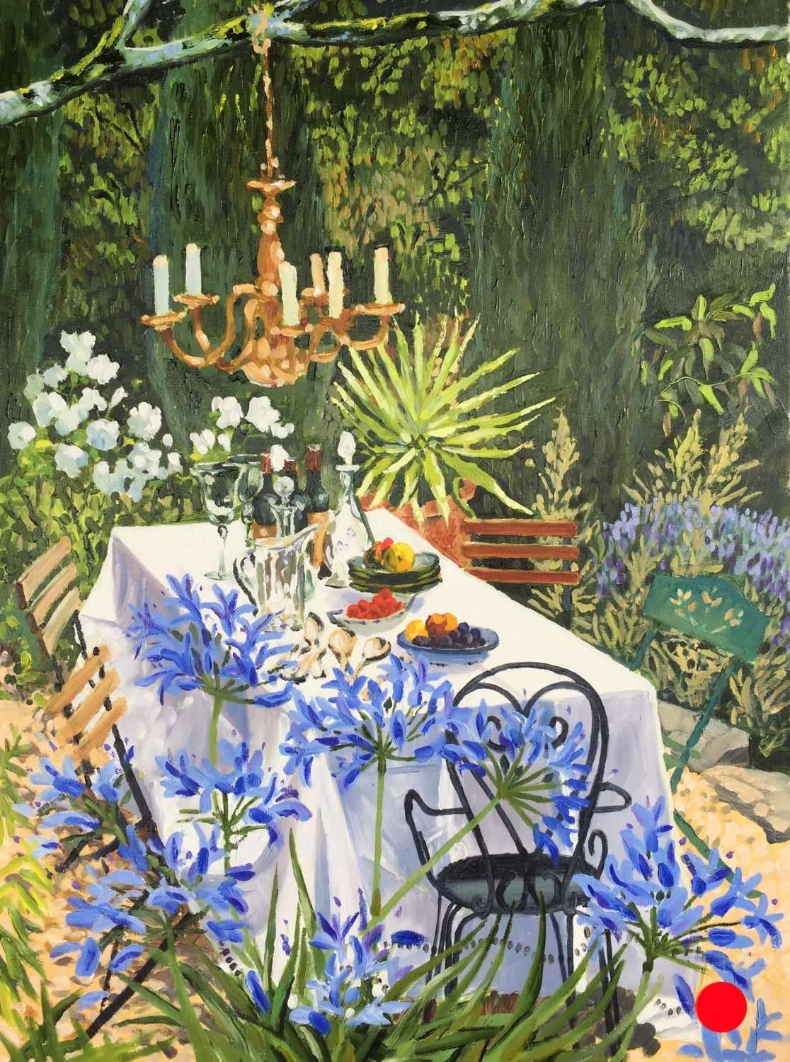 A Garden Table - Sarah Wimperis