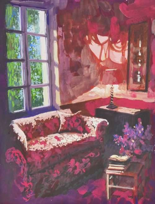 Rainy Afternoon in Provence - Sarah Wimperis