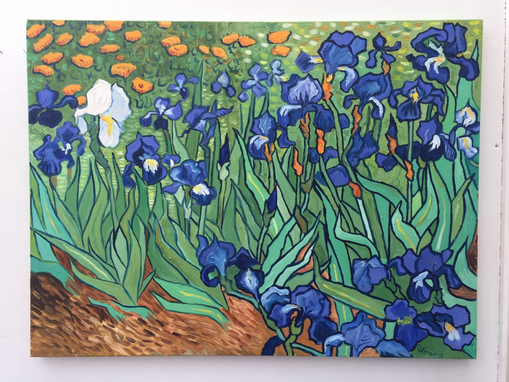 Charity Irises - Sarah Wimperis