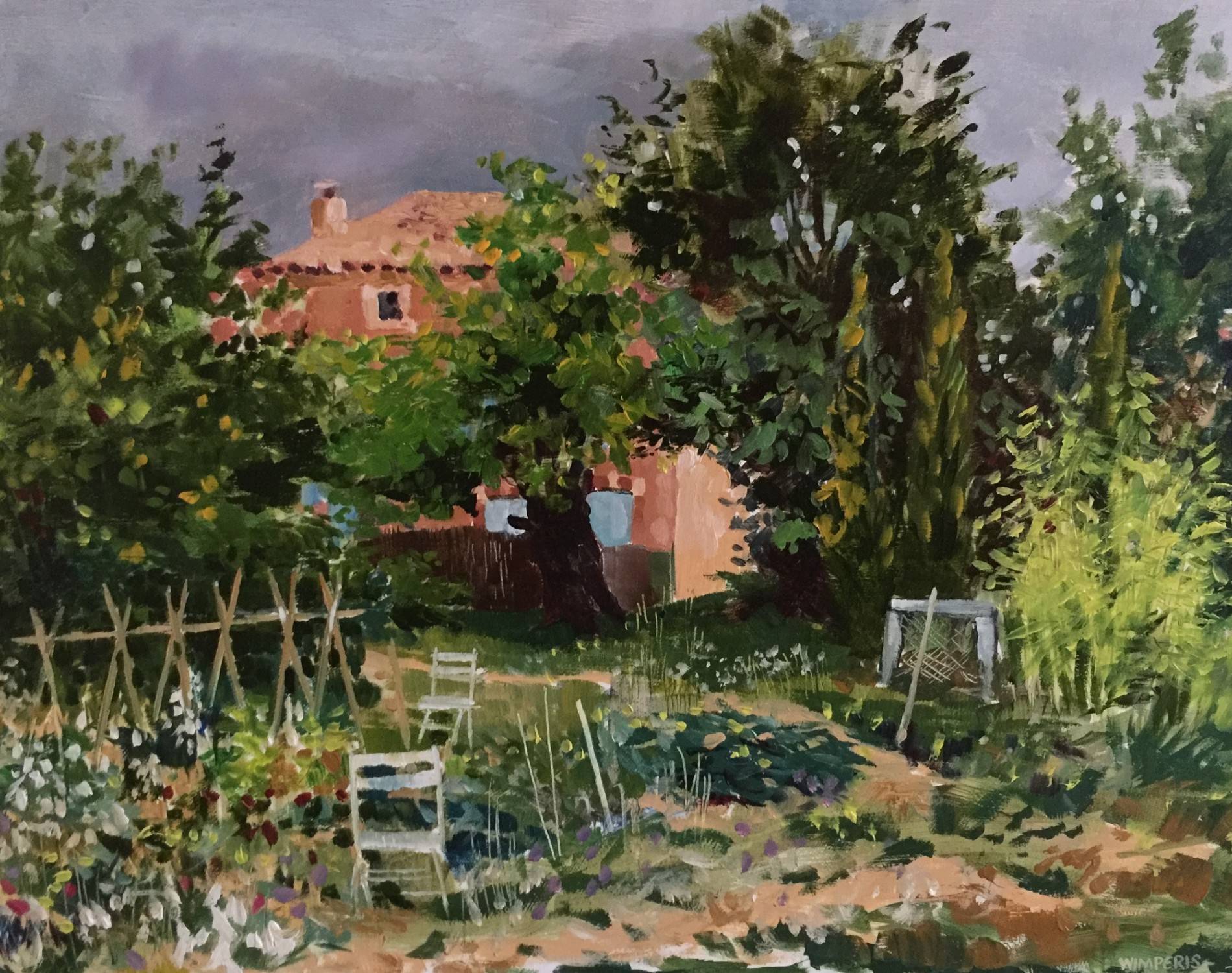 Pottager before the Storm - Sarah Wimperis