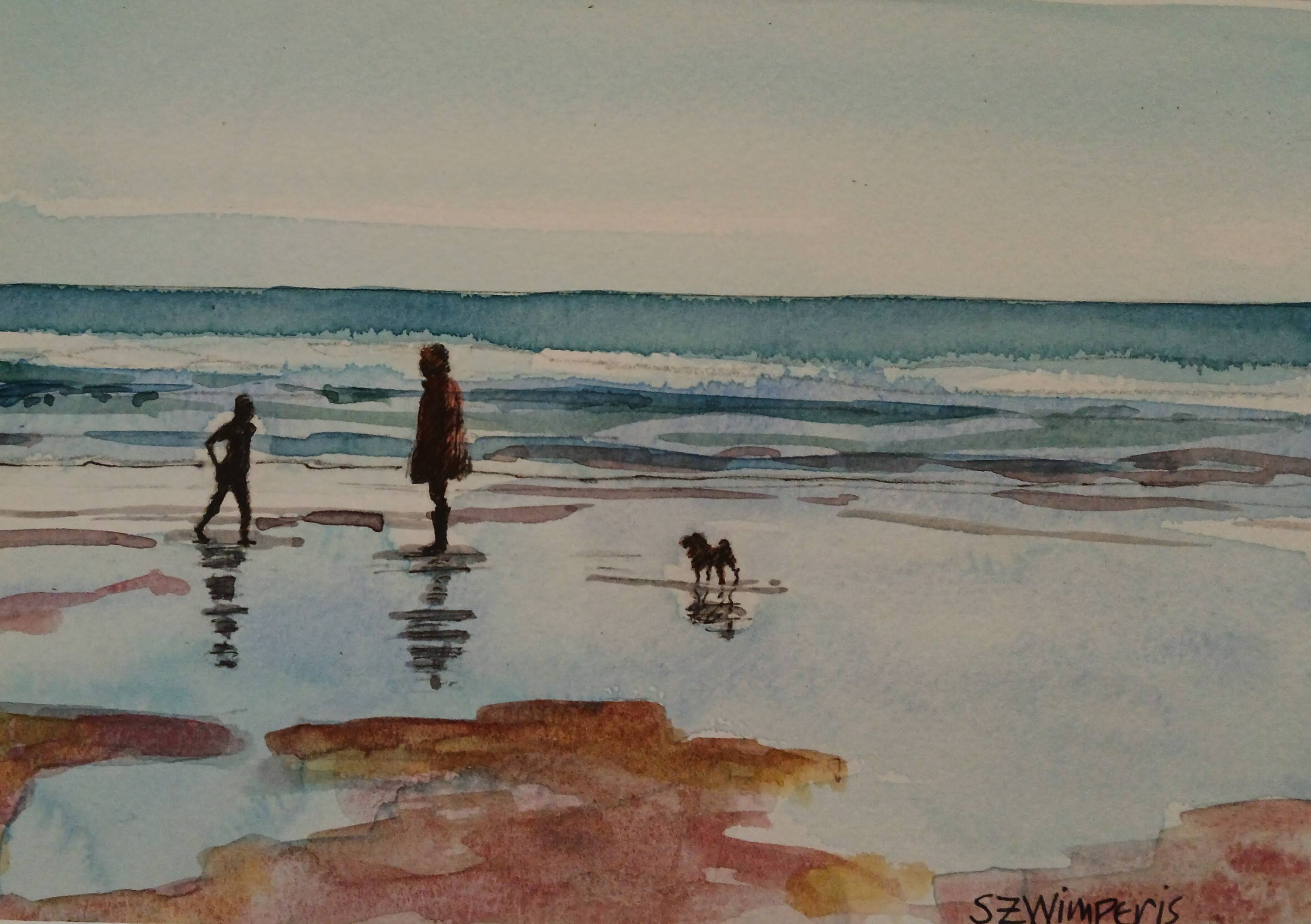 A Walk at Low Tide - Sarah Wimperis