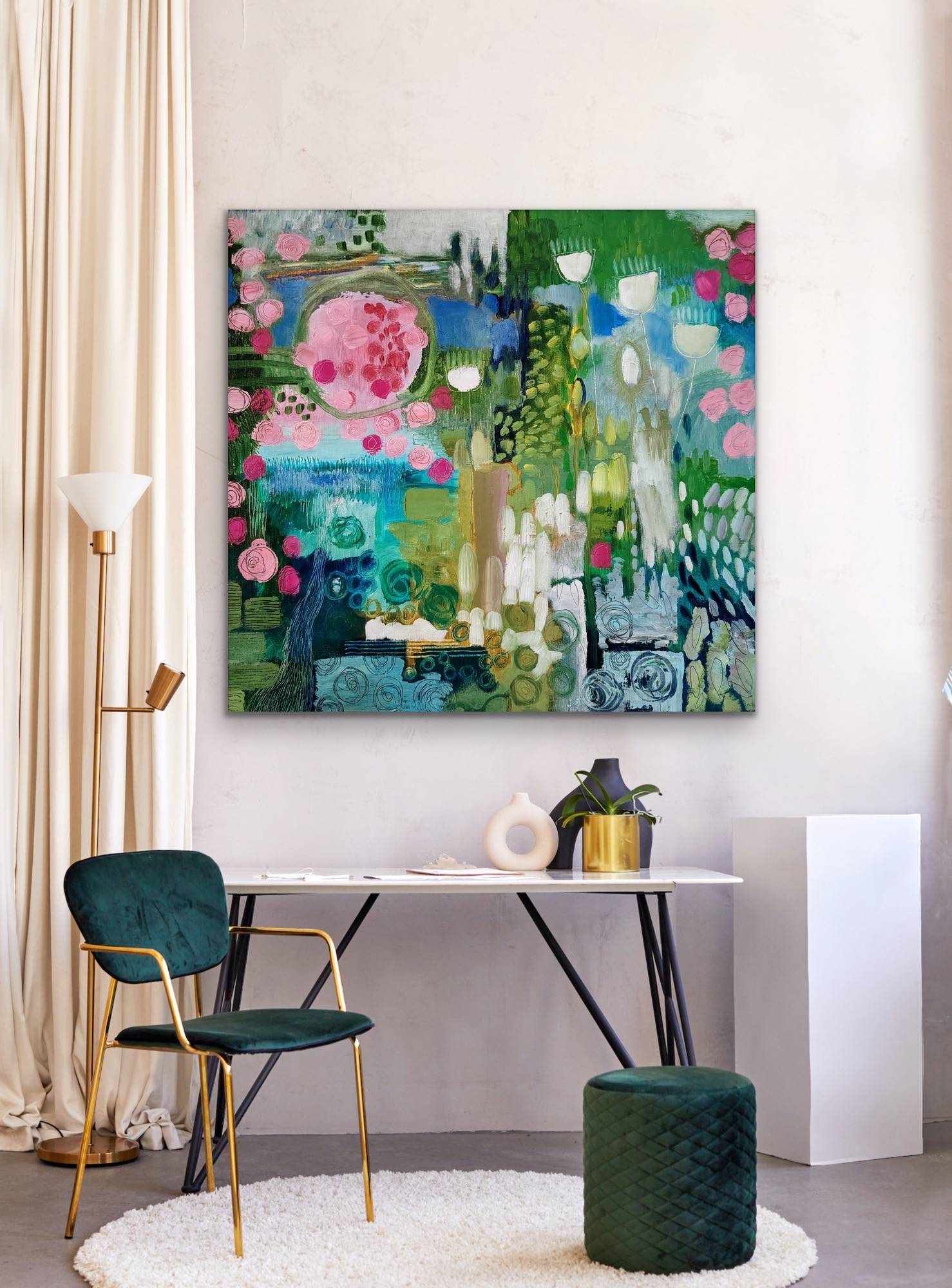 Everything in the Garden. Extra Large print. Unframed - Sarah Wimperis