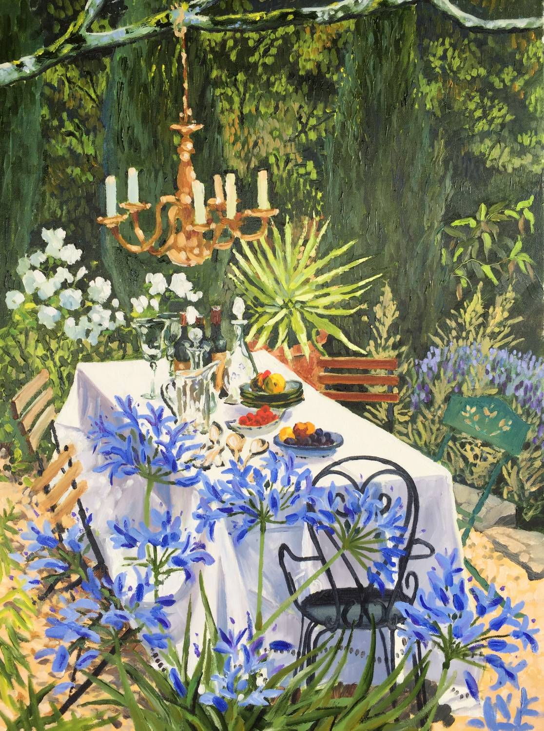 A Garden Table - Sarah Wimperis