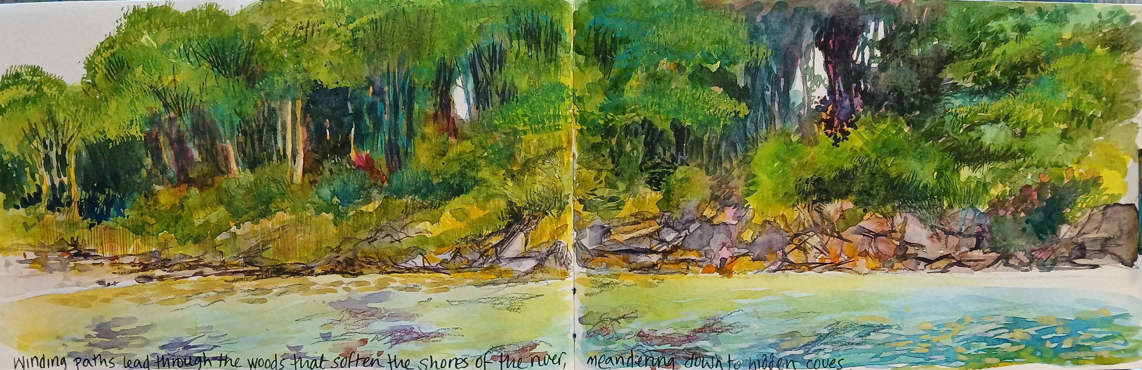 Helford River Seasons Sketchbook - Sarah Wimperis