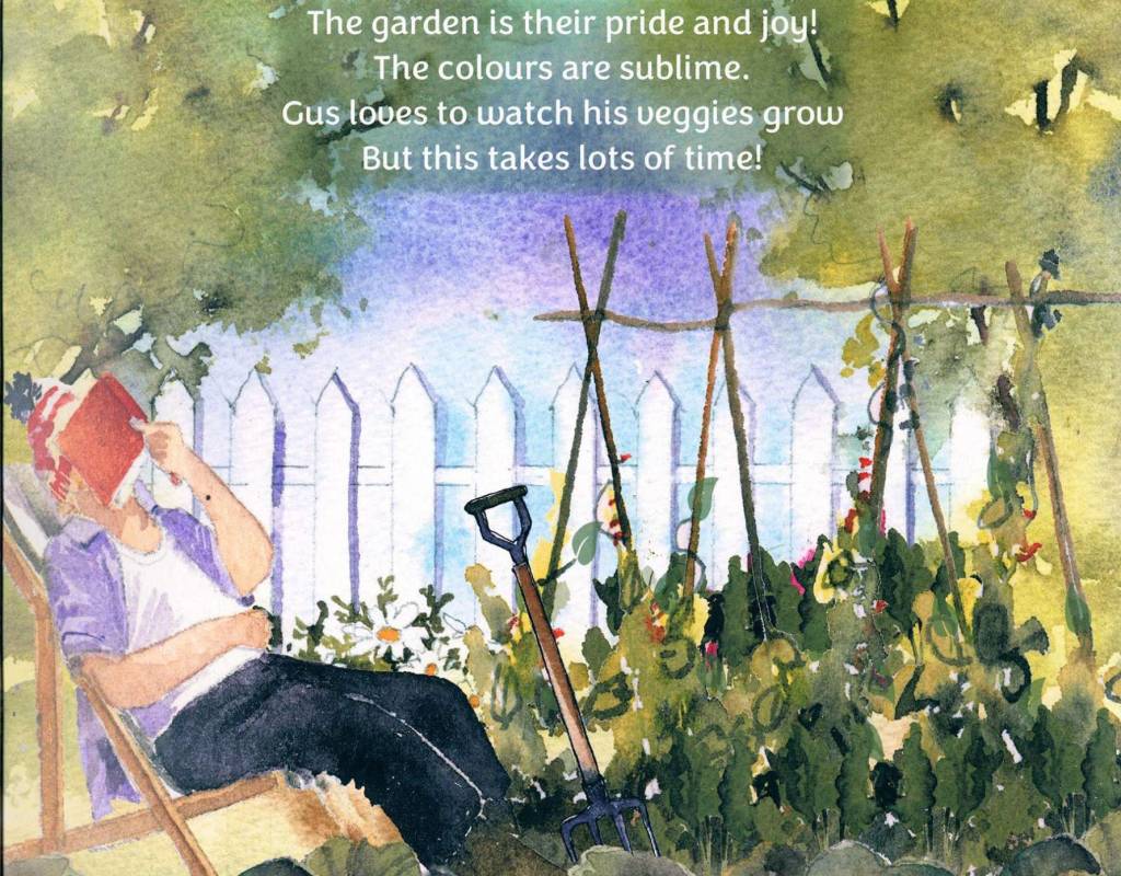 Illustrated Children's Book " Secret in the Garden" - 