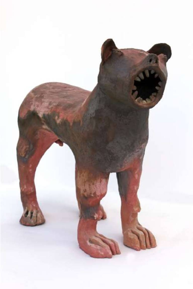 Big Red Dog with teeth - Morag MacInnes