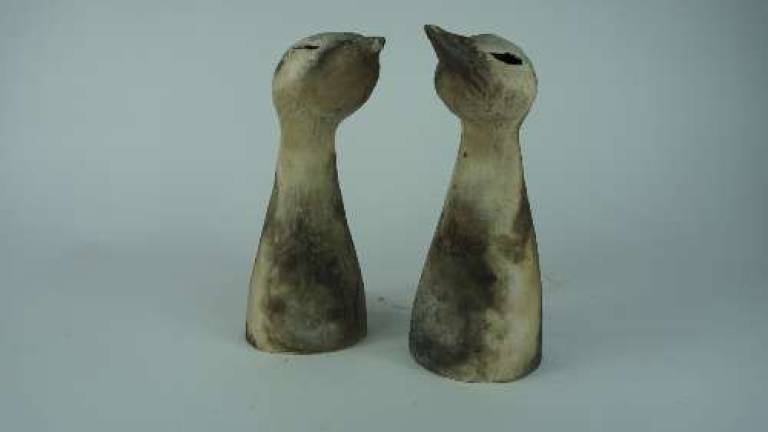 Pair of bird heads - Morag MacInnes