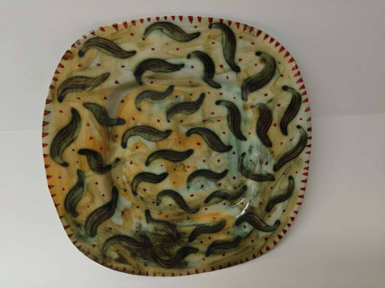 Olive Leaf Square Platter - Morag MacInnes