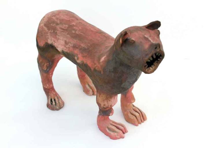 Big Red Dog with teeth - Morag MacInnes