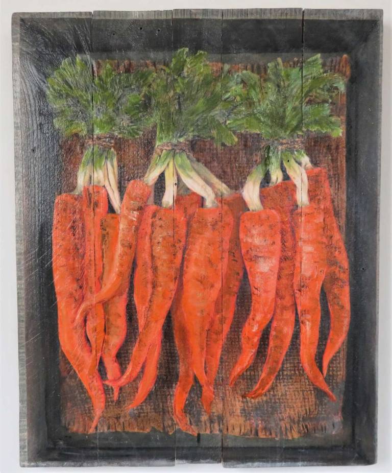 Wood Panel - Carrots DTW32 - Diana Tonnison