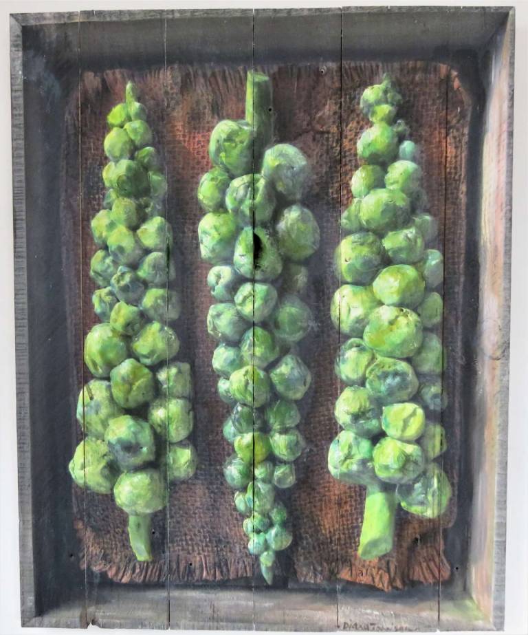 Wood Panel - Brussel Sprouts DTW31 - Diana Tonnison