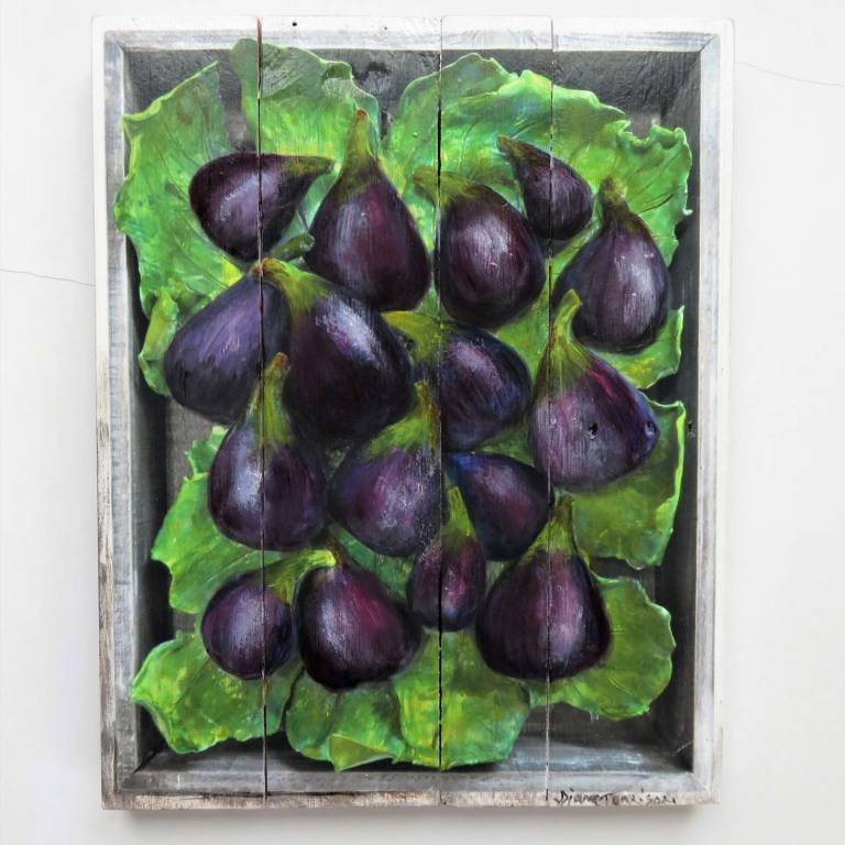 Wood panel - Figs II  DTW35 - Diana Tonnison