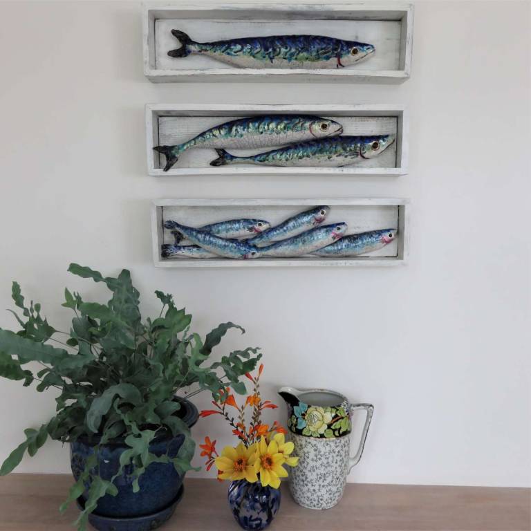 The Pantry - Group collection of fish boxes - Diana Tonnison