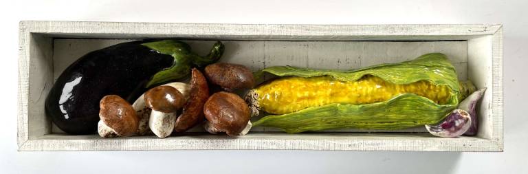 The Pantry - Aubergine, Mushrooms and Sweetcorn - Diana Tonnison