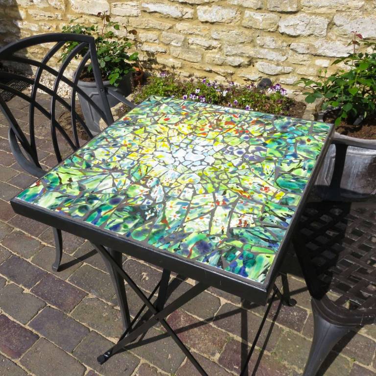 Wildflower Garden,  Mosaic tabletop - Diana Tonnison