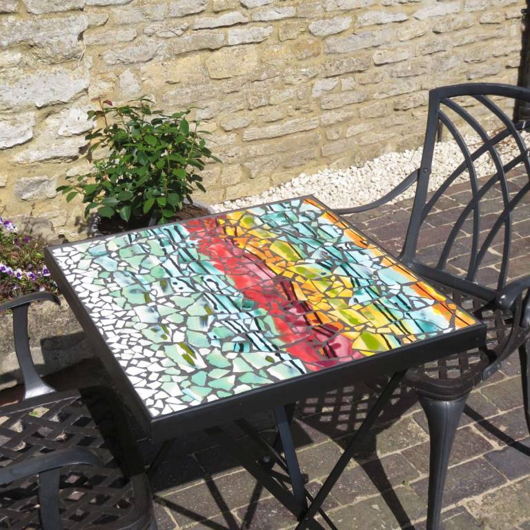 Sunset,  Mosaic tabletop - Diana Tonnison