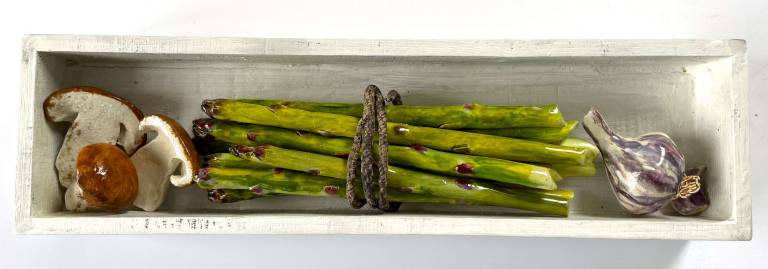 The Pantry - Asparagus ,Garlic and Mushrooms - Diana Tonnison