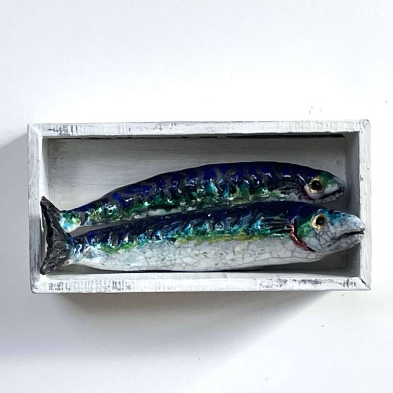 The Miniature Pantry - Two Mackerel - Diana Tonnison