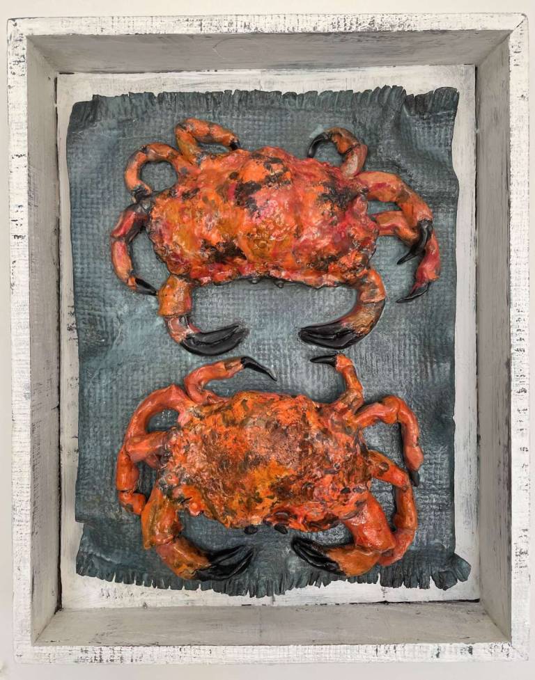 Fish Market Box - Two Edible Crabs - Diana Tonnison