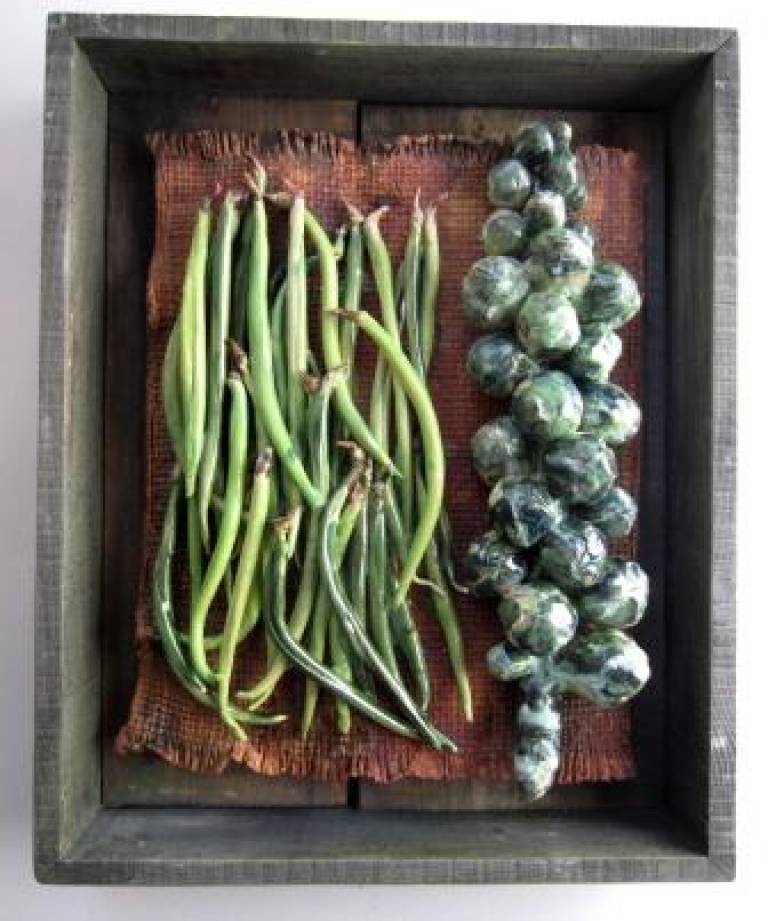 Veg Market Box - Green beans and Brussell Sprouts - Diana Tonnison