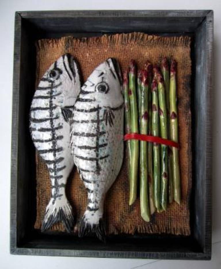Sea Bream and Asparagus II - Diana Tonnison