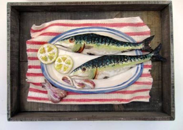 Two Mackerel, Garlic and Lemon - Diana Tonnison