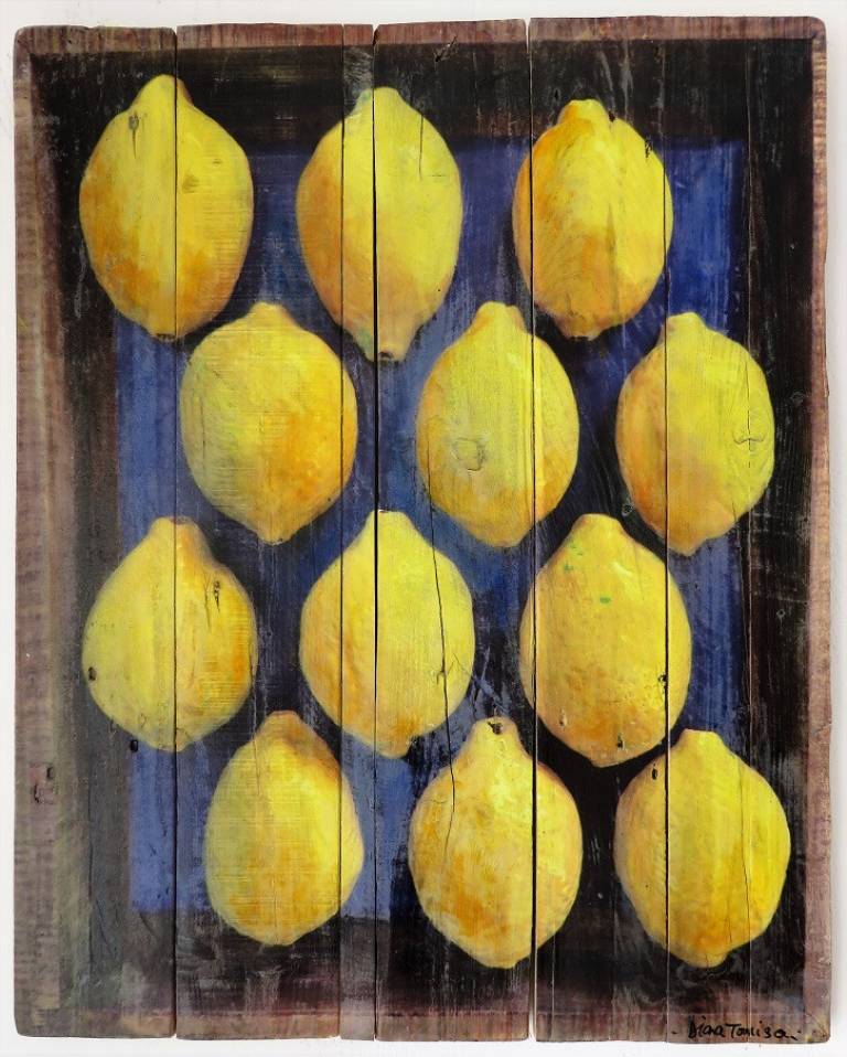 Wood Panel -  Lemons DTW16 - Diana Tonnison