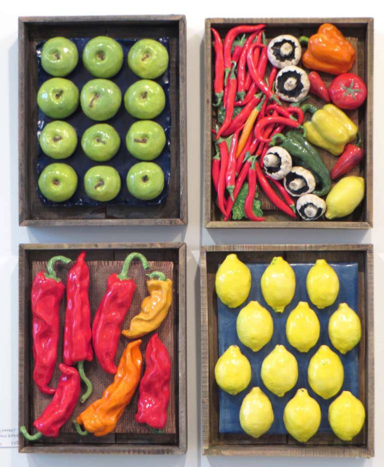 Fruit and Veg Market boxes group of 4 - Diana Tonnison