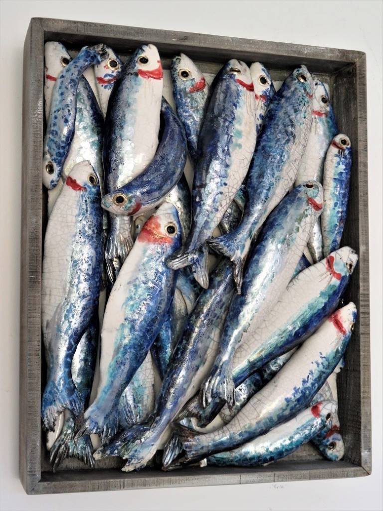 Fish market box - Mediterranean Sardines VI - Diana Tonnison