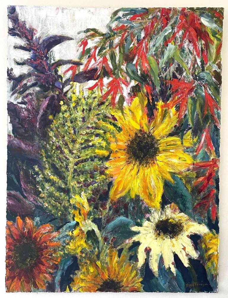 Sunflowers & Foliage - Floribunda series #3 - Diana Tonnison