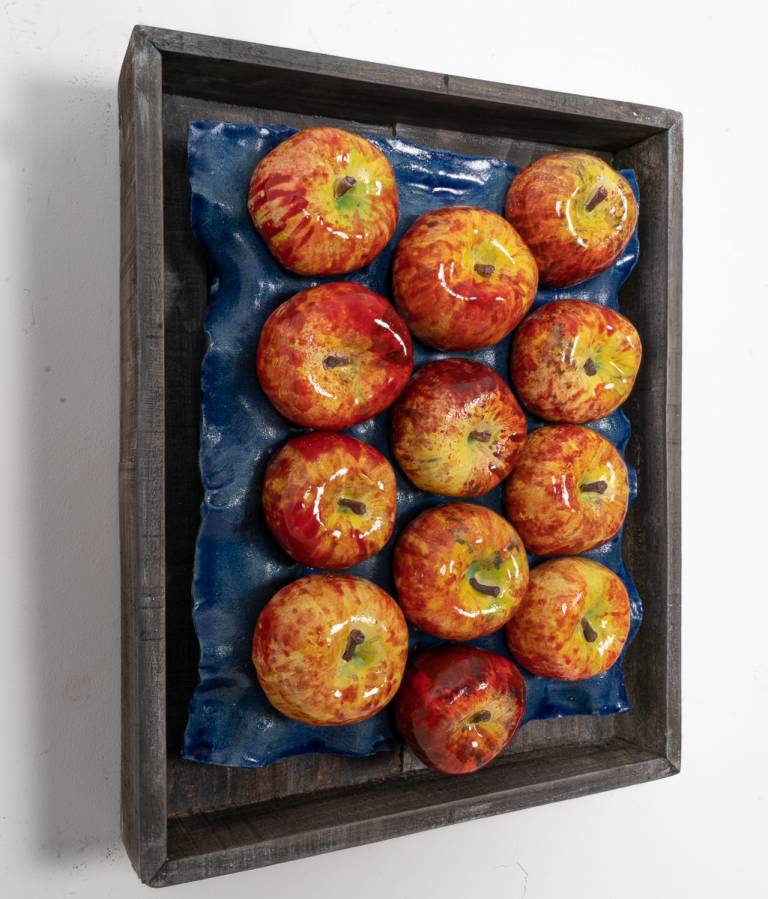Fruit market - Orange Pippin Apples - Diana Tonnison
