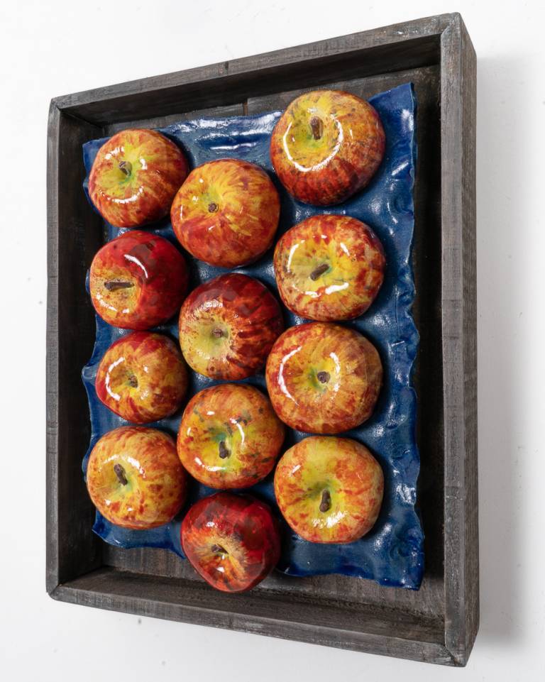 Fruit market - Orange Pippin Apples - Diana Tonnison