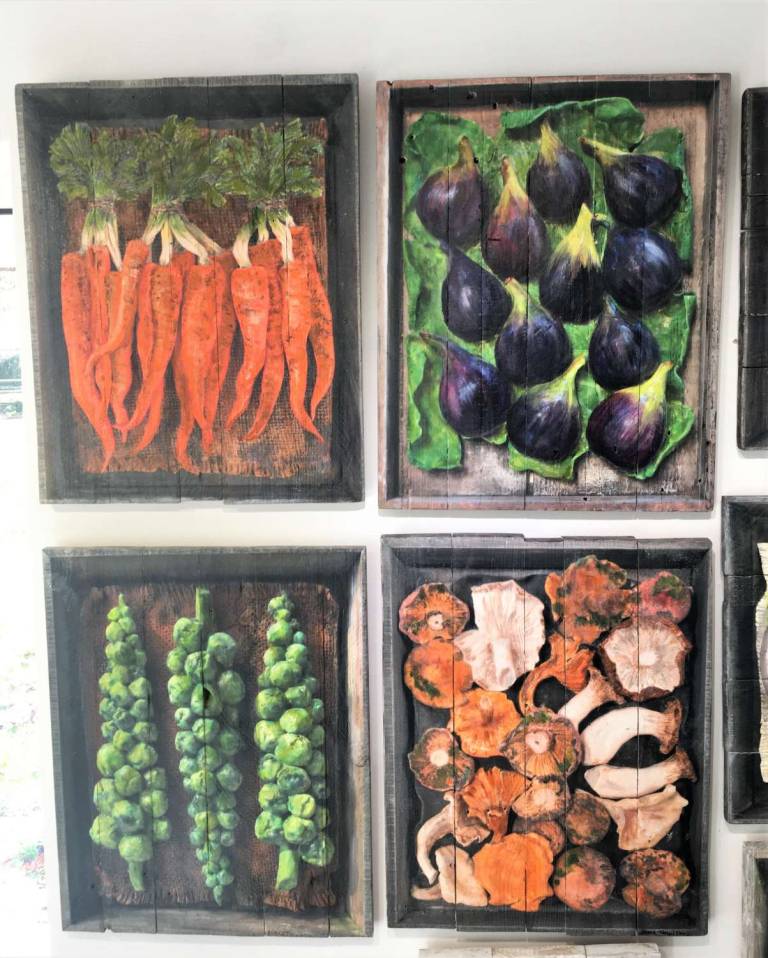 Wood Panel - Wild Mushrooms DTW33 - Diana Tonnison