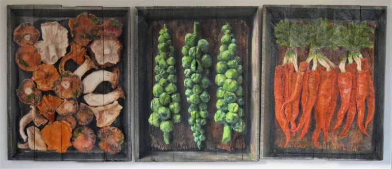 Wood Panel - Carrots DTW32 - Diana Tonnison