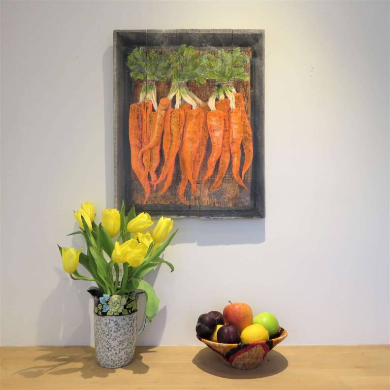 Wood Panel - Carrots DTW32 - Diana Tonnison