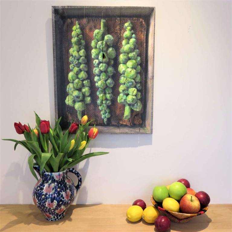 Wood Panel - Brussel Sprouts DTW31 - Diana Tonnison