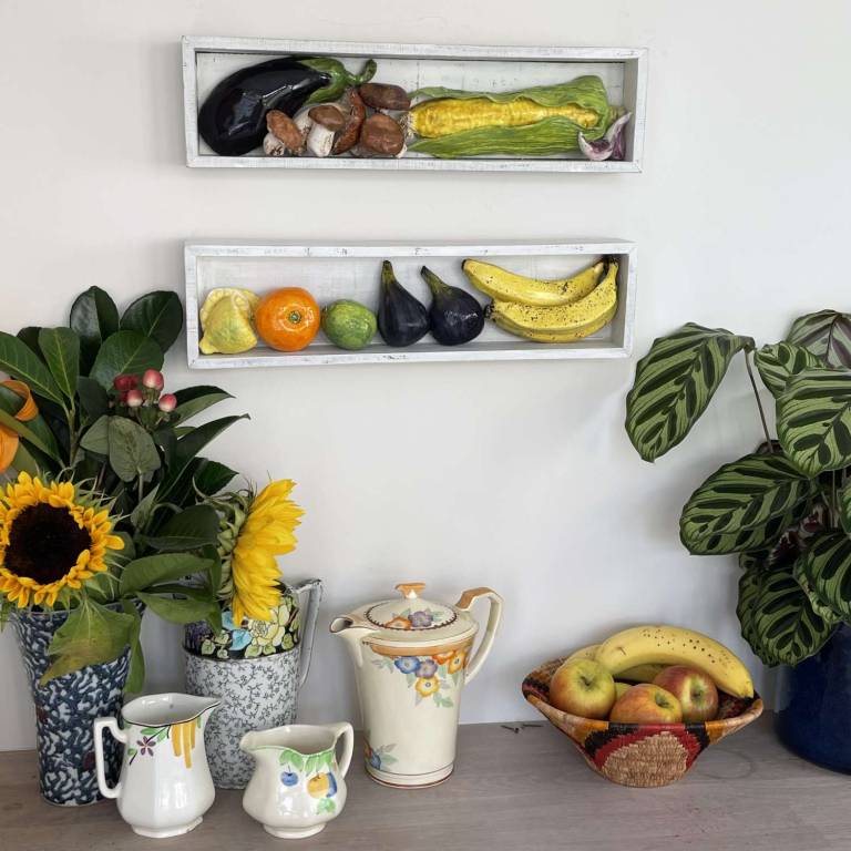 The Pantry - Aubergine, Mushrooms and Sweetcorn - Diana Tonnison