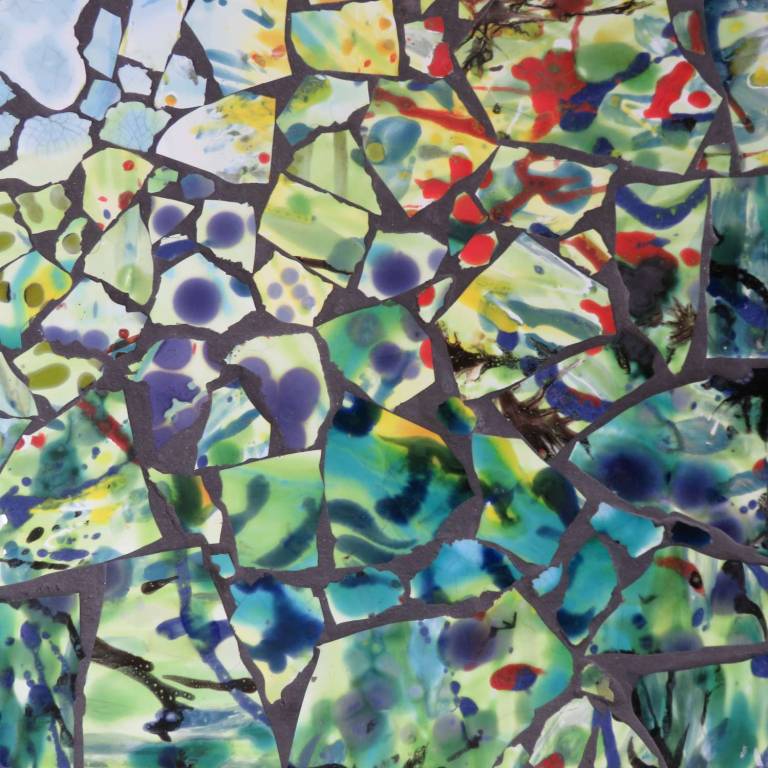 Wildflower Garden,  Mosaic tabletop - Diana Tonnison