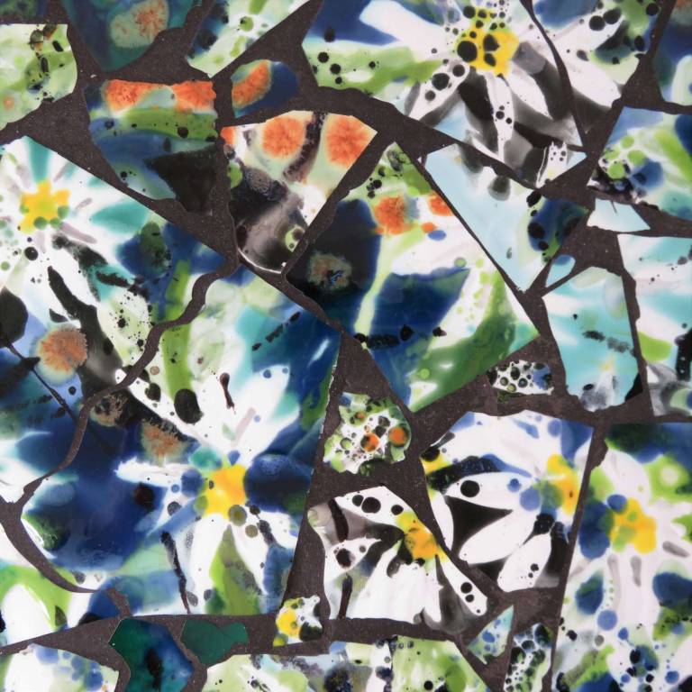 Ox Eye Daisies,  Mosaic tabletop - Diana Tonnison