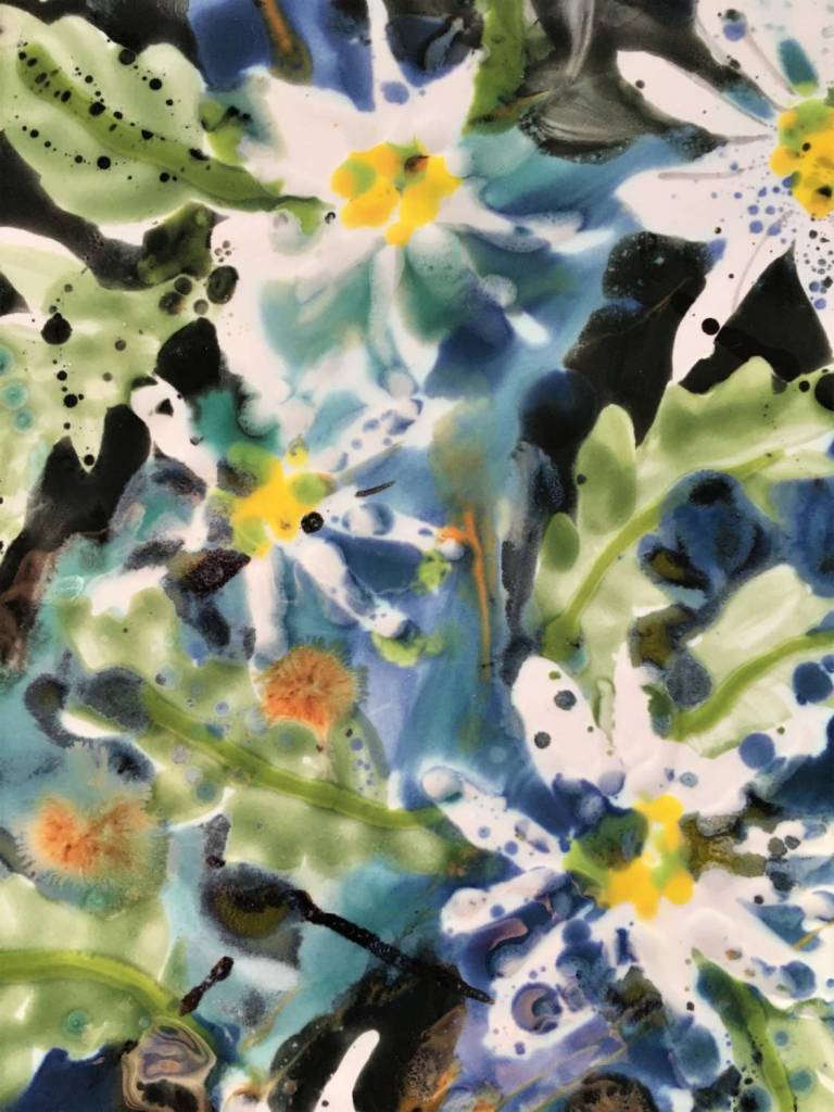 Ox Eye Daisies,  Mosaic tabletop - Diana Tonnison