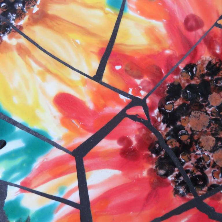 Sunflowers,  Mosaic tabletop - Diana Tonnison