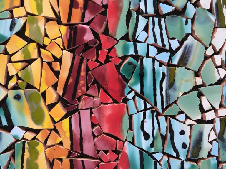 Sunset,  Mosaic tabletop - Diana Tonnison