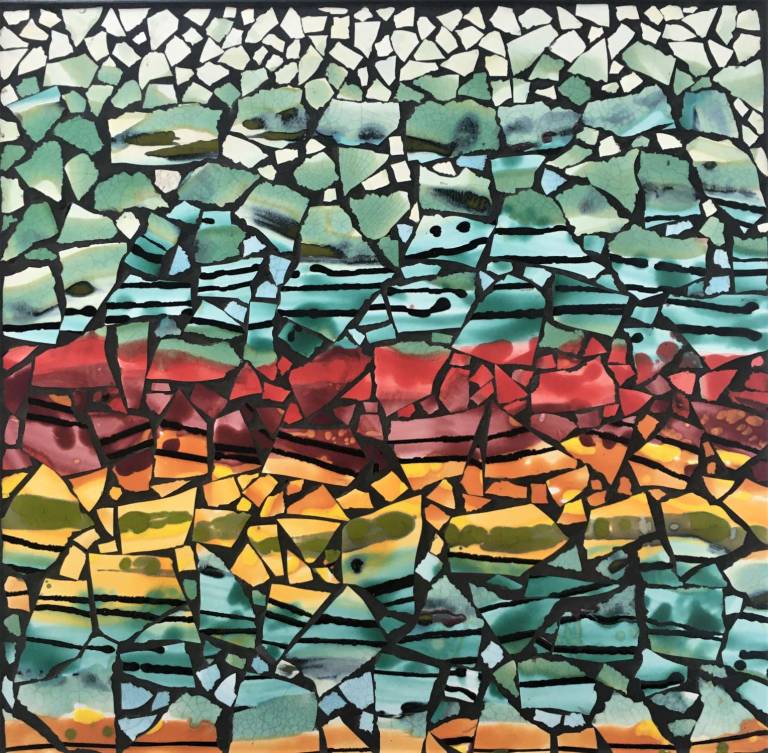 Sunset,  Mosaic tabletop - Diana Tonnison