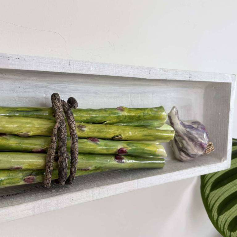 The Pantry - Asparagus ,Garlic and Mushrooms - Diana Tonnison