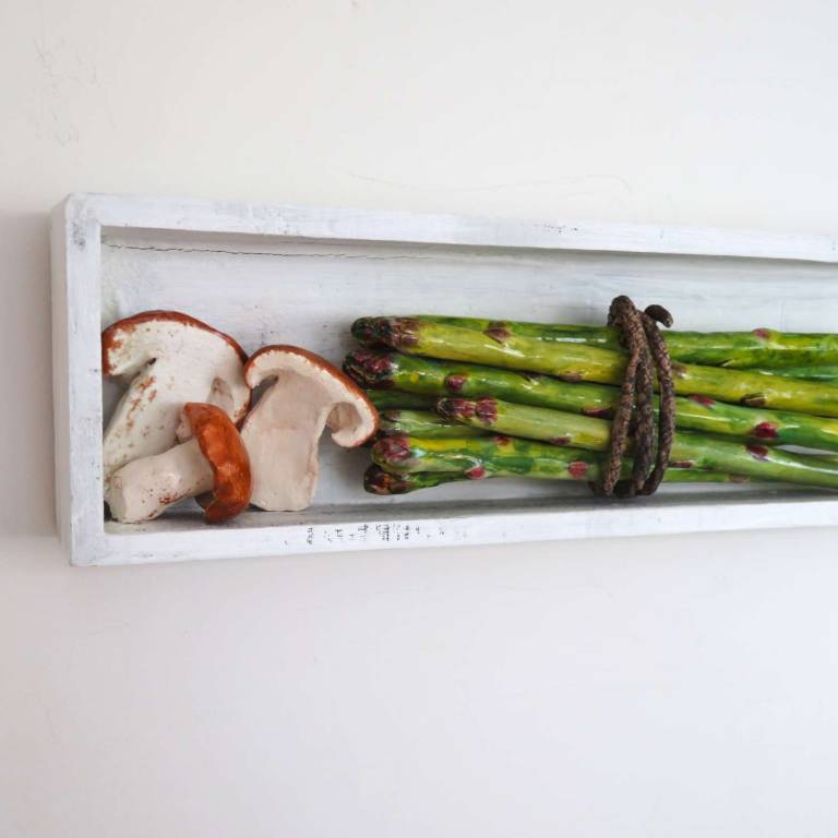 The Pantry - Asparagus ,Garlic and Mushrooms - Diana Tonnison