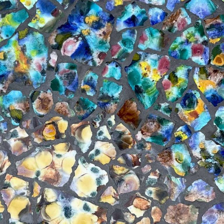 'Underwater Garden' Mosaic Birdbath - Diana Tonnison