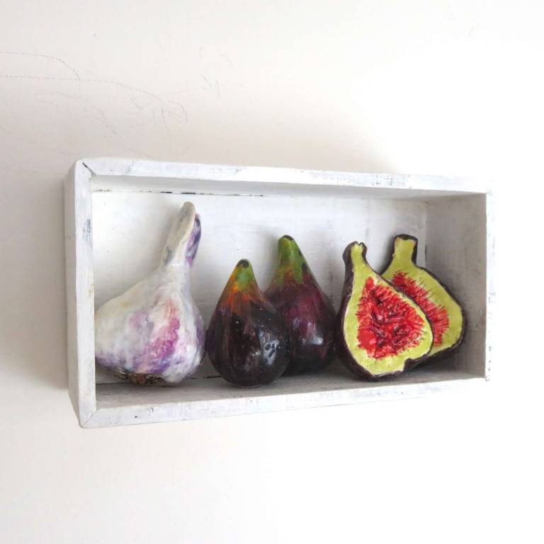 The Miniature Pantry -Figs  and Garlic - Diana Tonnison