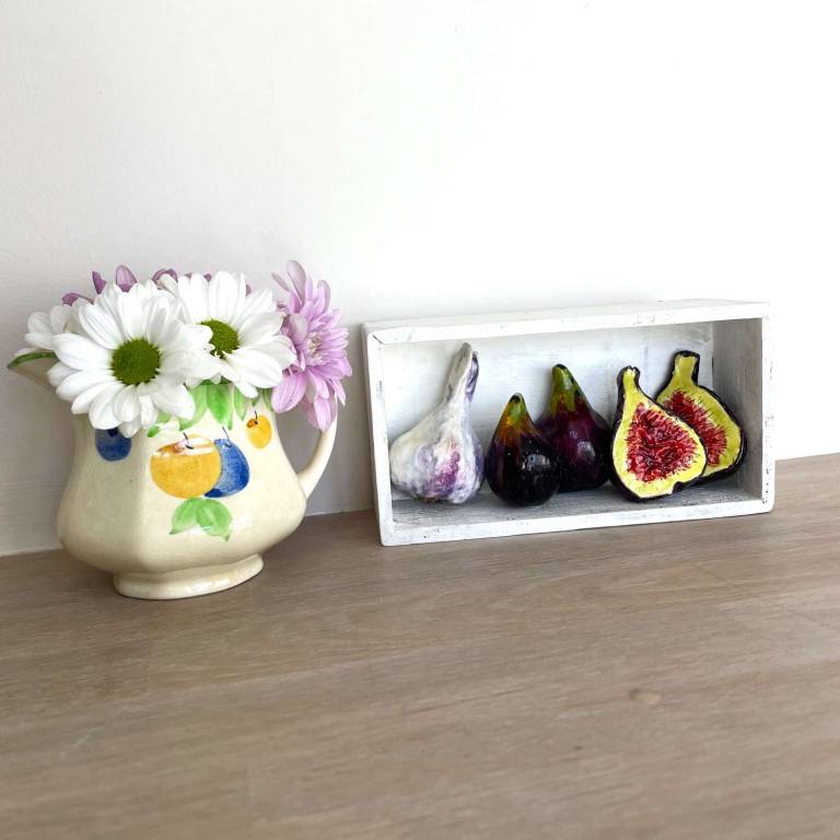 The Miniature Pantry -Figs  and Garlic - Diana Tonnison