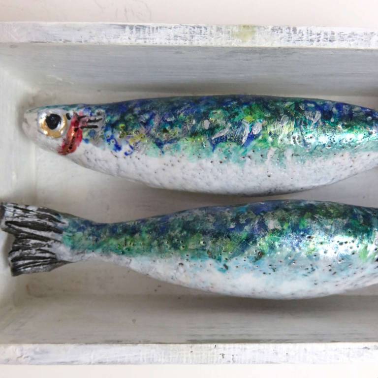 The Miniature Pantry - Two Sardines - Diana Tonnison