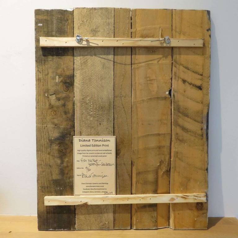 Wood Panel-  Yellowfin Seabream DTW09 - Diana Tonnison